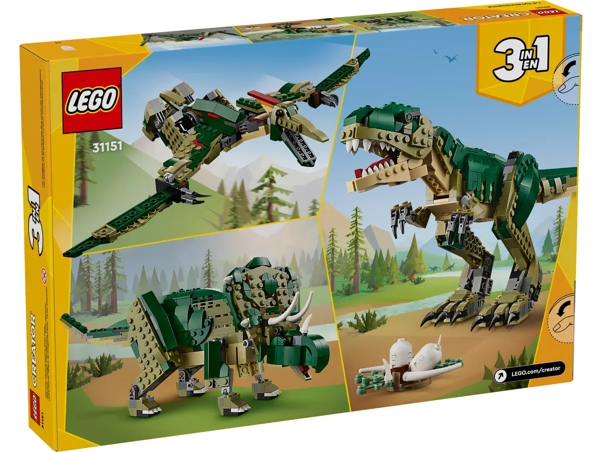 LEGO Creator T-Rex 31151 - les 3 modèles possibles