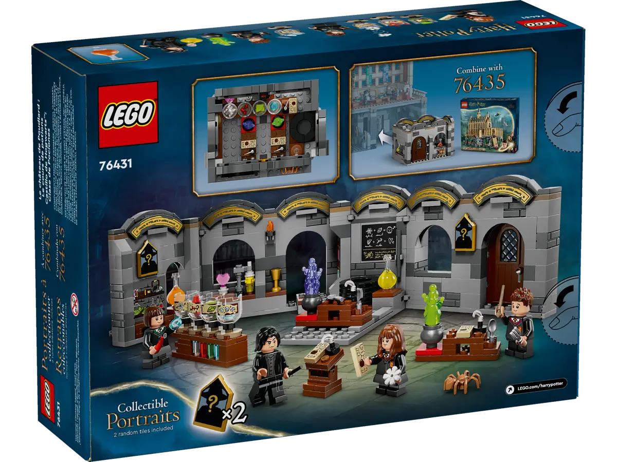 LEGO Cours de Potions 76431 - chaudrons et fioles en détail