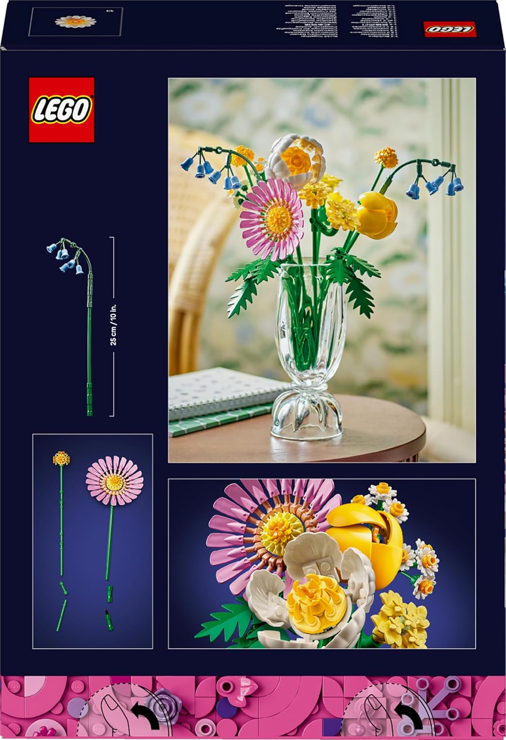 LEGO Botanicals Petit Bouquet Ensoleillé 10347 - mise en scène