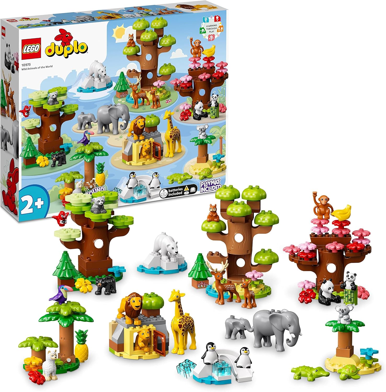 LEGO Duplo Animaux sauvages du monde 10975 - vue d'ensemble