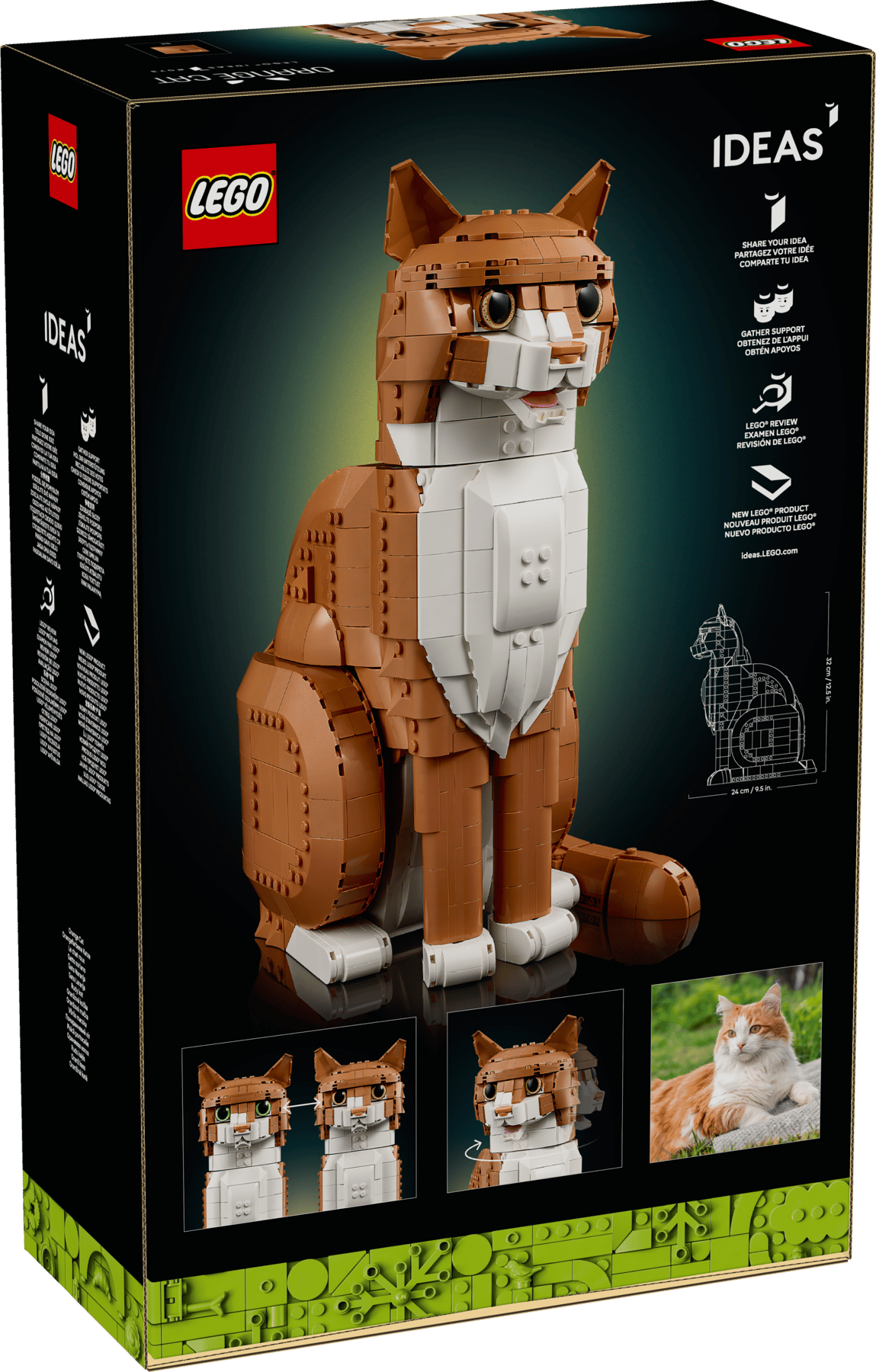 LEGO Ideas Chat Orange 21376 - mise en scene