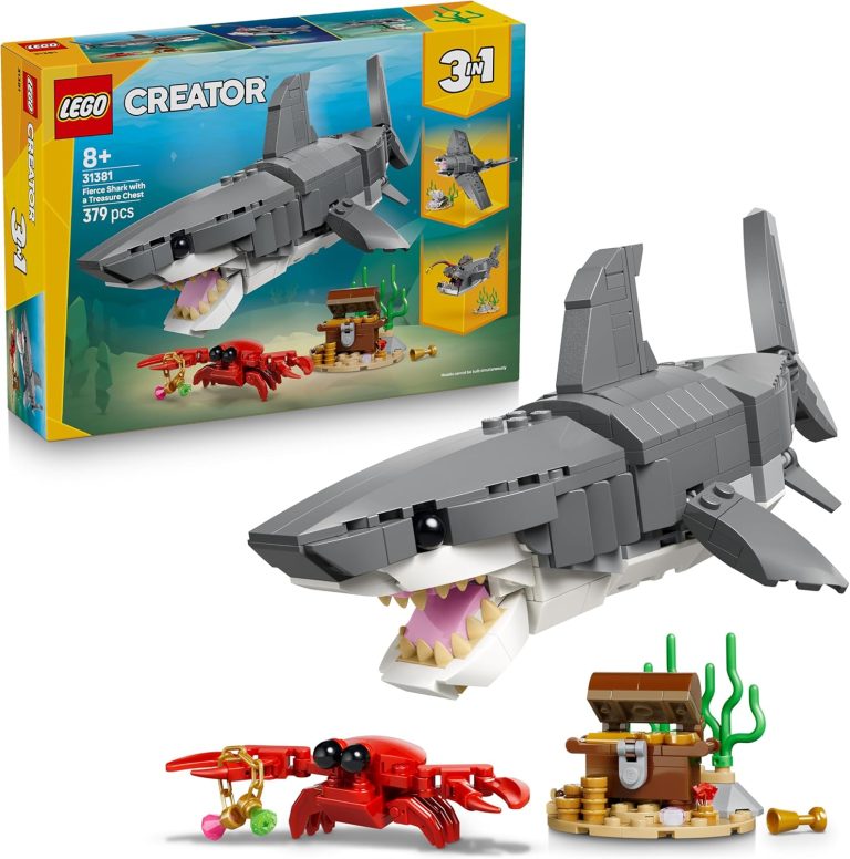 LEGO Creator 3-en-1 Le Redoutable Requin et le Coffre au Trésor 31381 : Avis et test