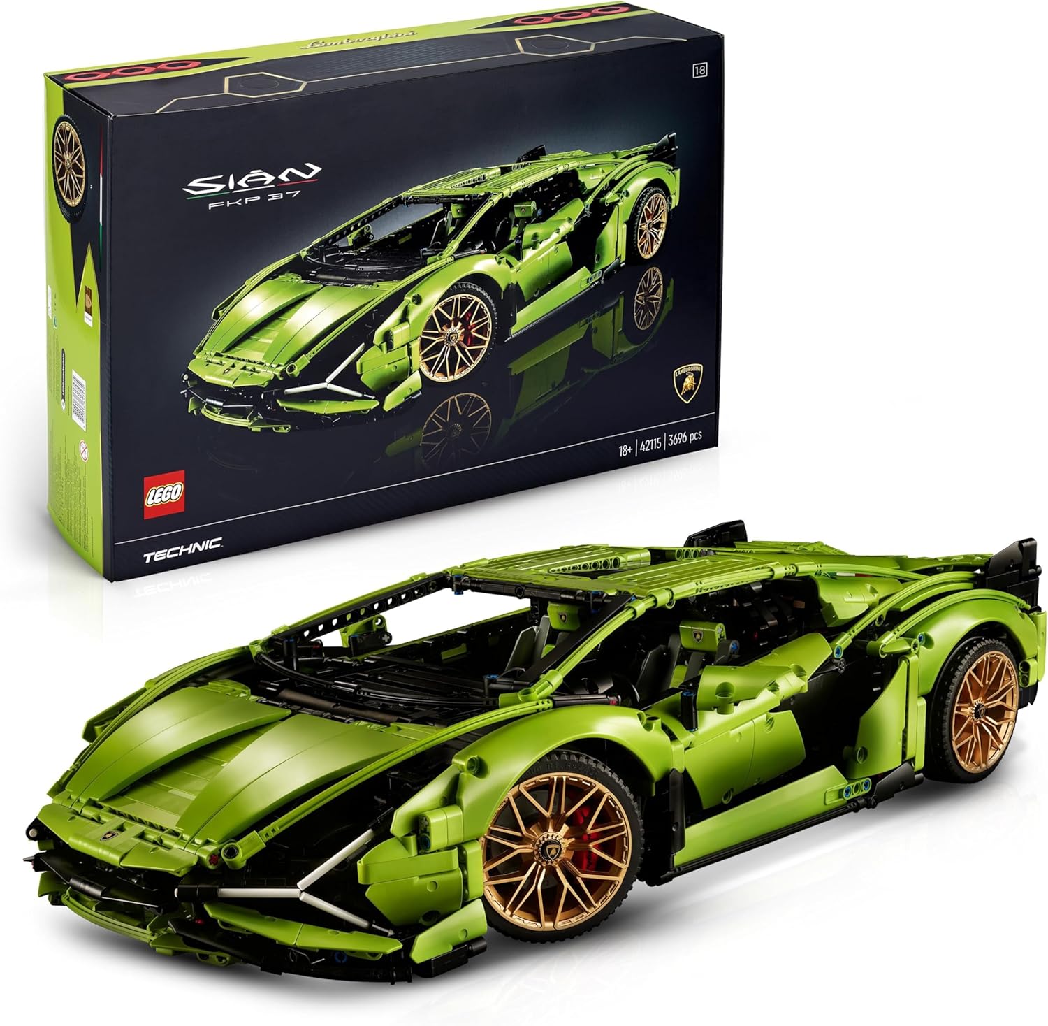 LEGO Technic Lamborghini Sián FKP 37 42115 - vue d'ensemble