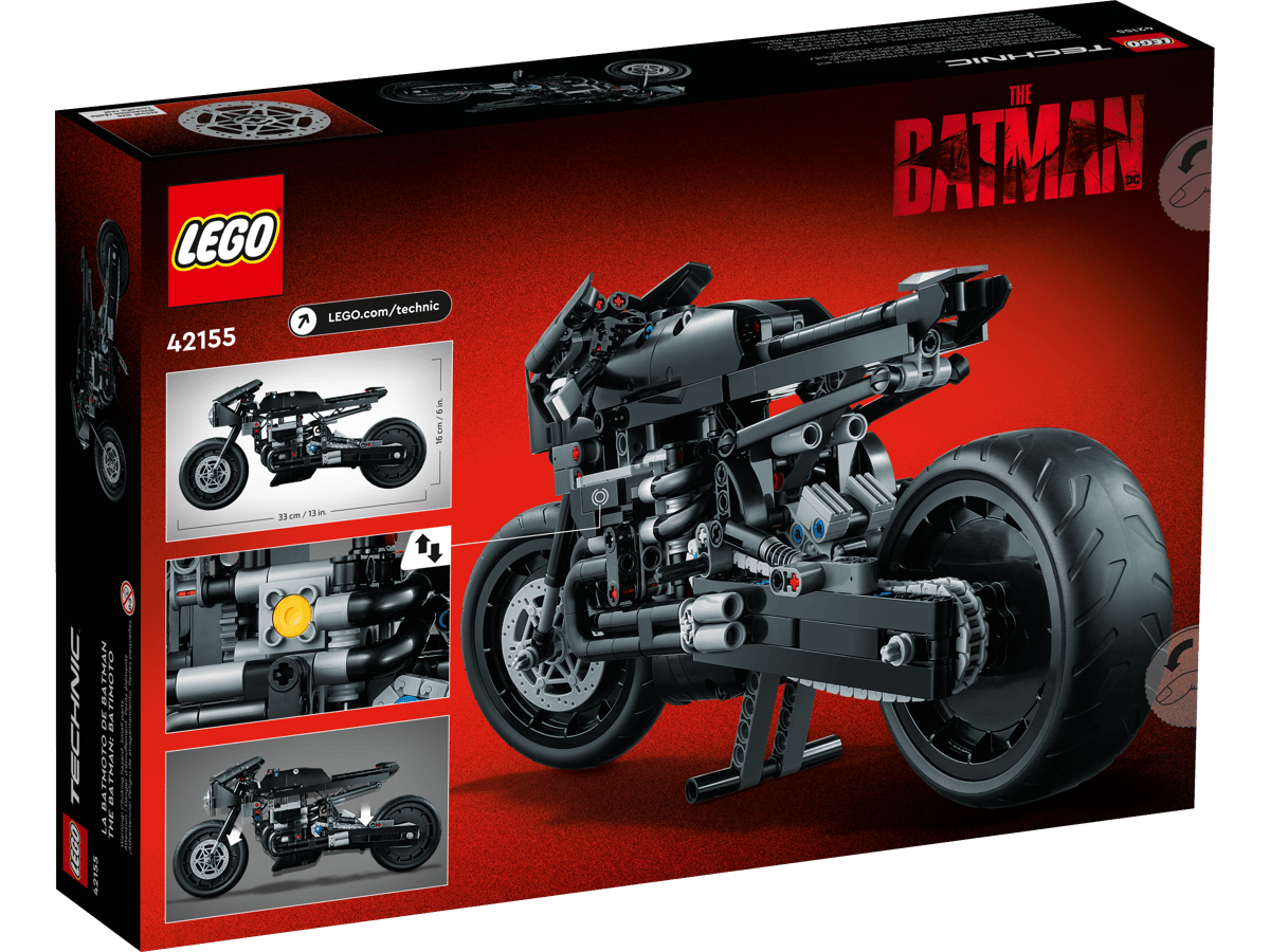 LEGO Technic Le Batcycle de Batman 42155 - mise en scene