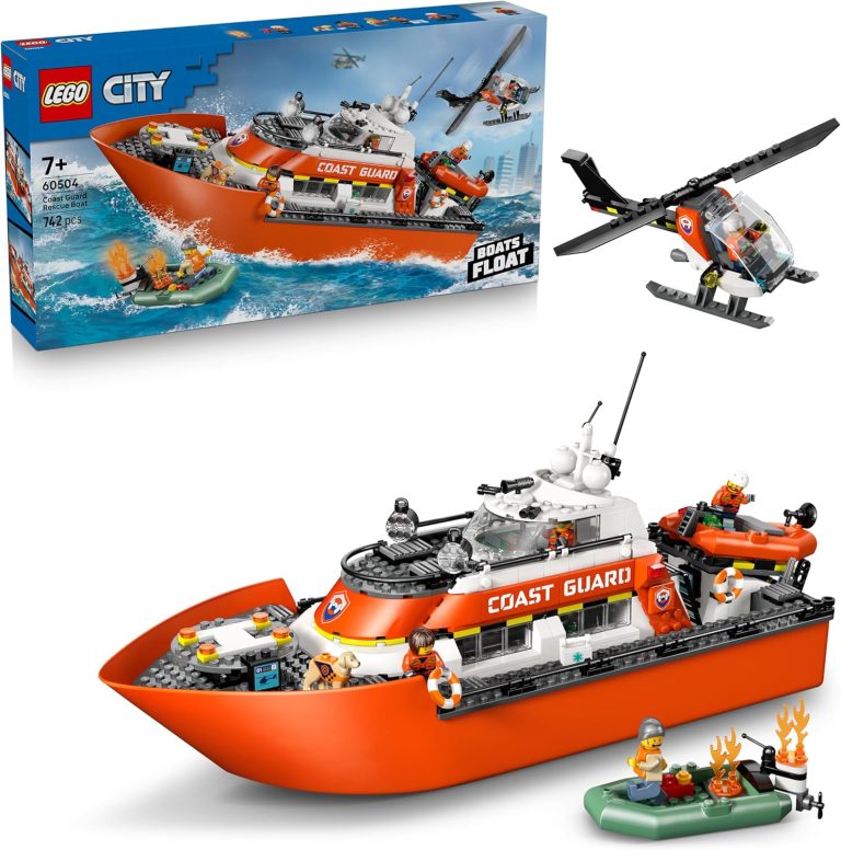 LEGO City Le Bateau de Sauvetage et l&rsquo;Hélicoptère des Garde-Côtes 60504 : Avis et test