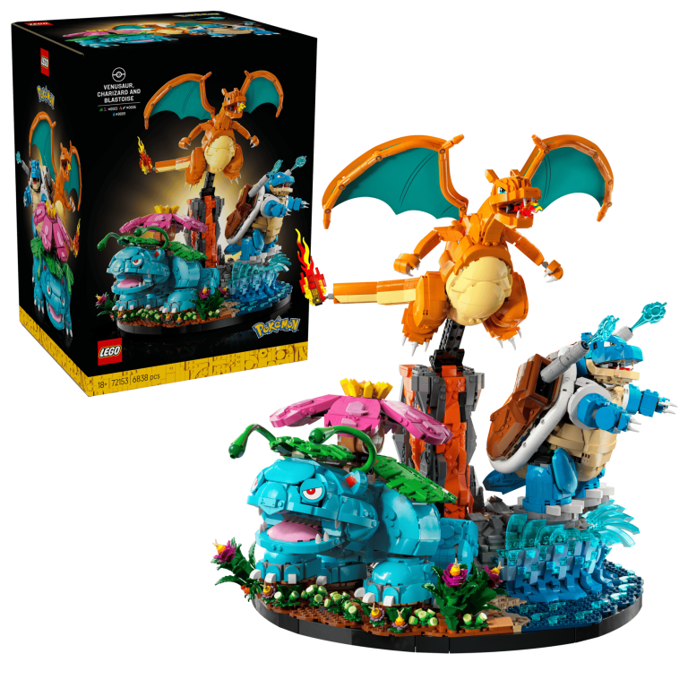 LEGO Pokémon Florizarre, Dracaufeu et Tortank 72153 : Avis et test
