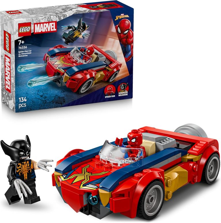 LEGO Marvel Spider-Man et sa Voiture contre Wolverine Vénomisé 76336 : Avis et test