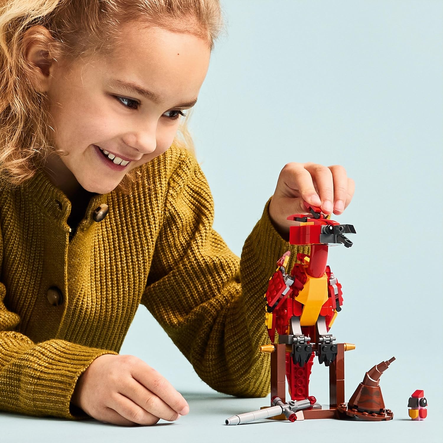 LEGO Harry Potter Fumseck Phénix 76448 - détail
