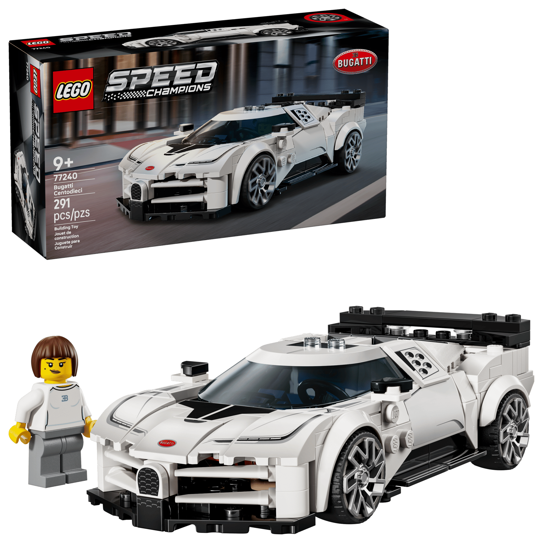 LEGO Speed Champions Bugatti Centodieci 77240 - vue d'ensemble