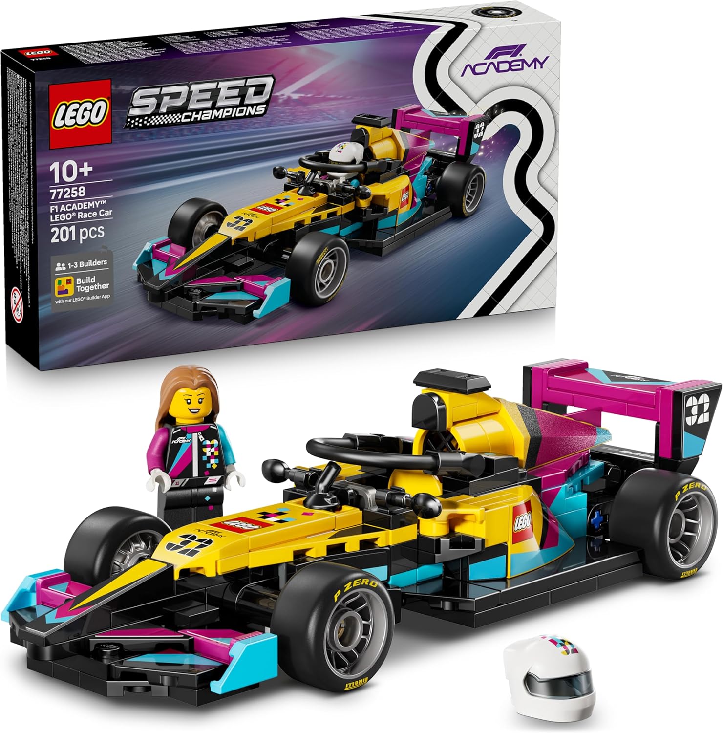LEGO Speed Champions F1 Academy 77258 - vue d'ensemble