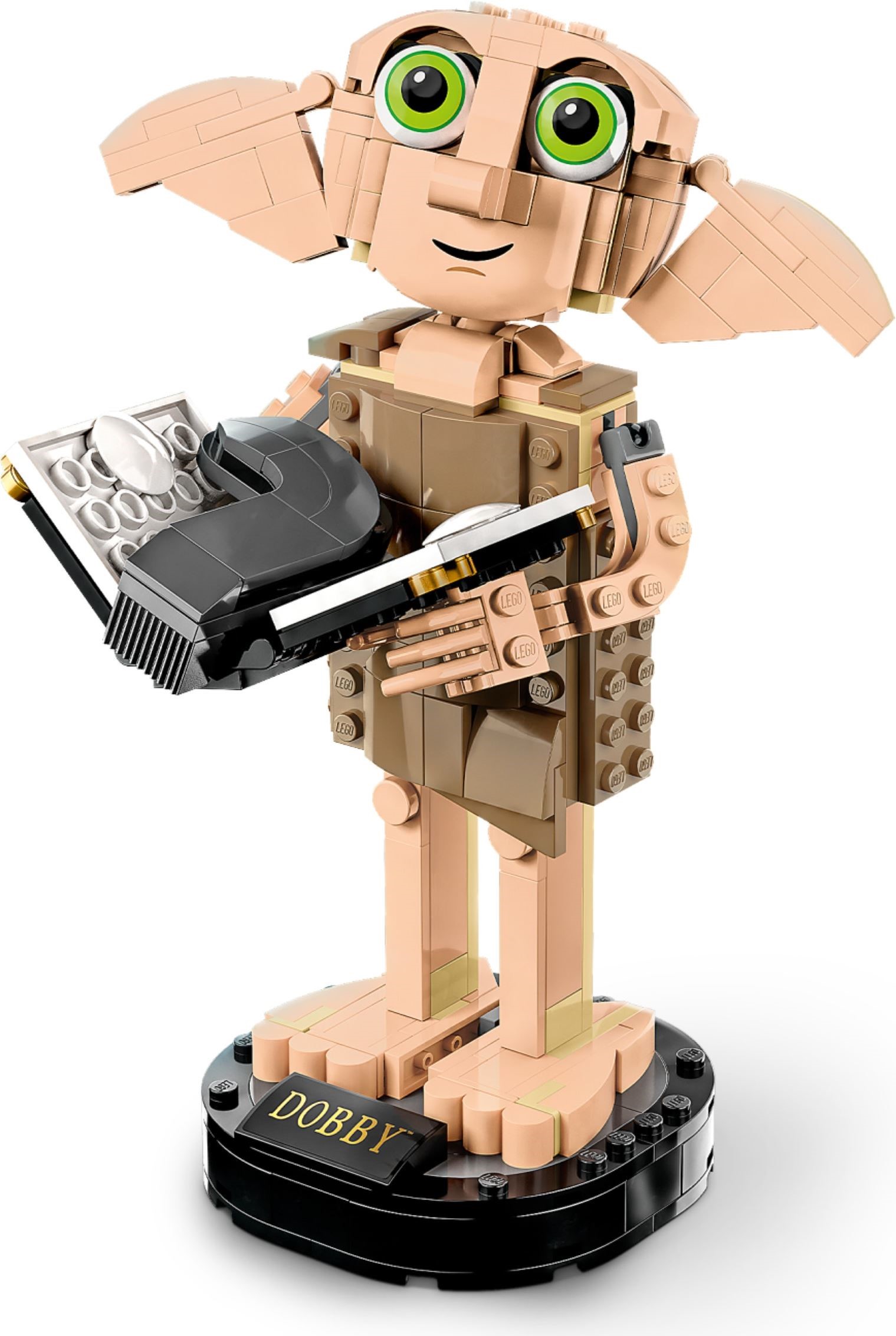 LEGO Harry Potter Dobby 76421 - figurine sur socle avec journal de Tom Jedusor